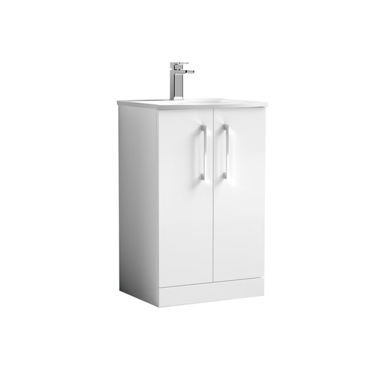 Nuie 500mm Floor Standing 2 Door Vanity & Basin 4