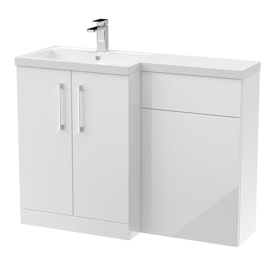 nuie 1100mm left hand combinationarn111l, Nuie, Bathroom Cabinet, 1