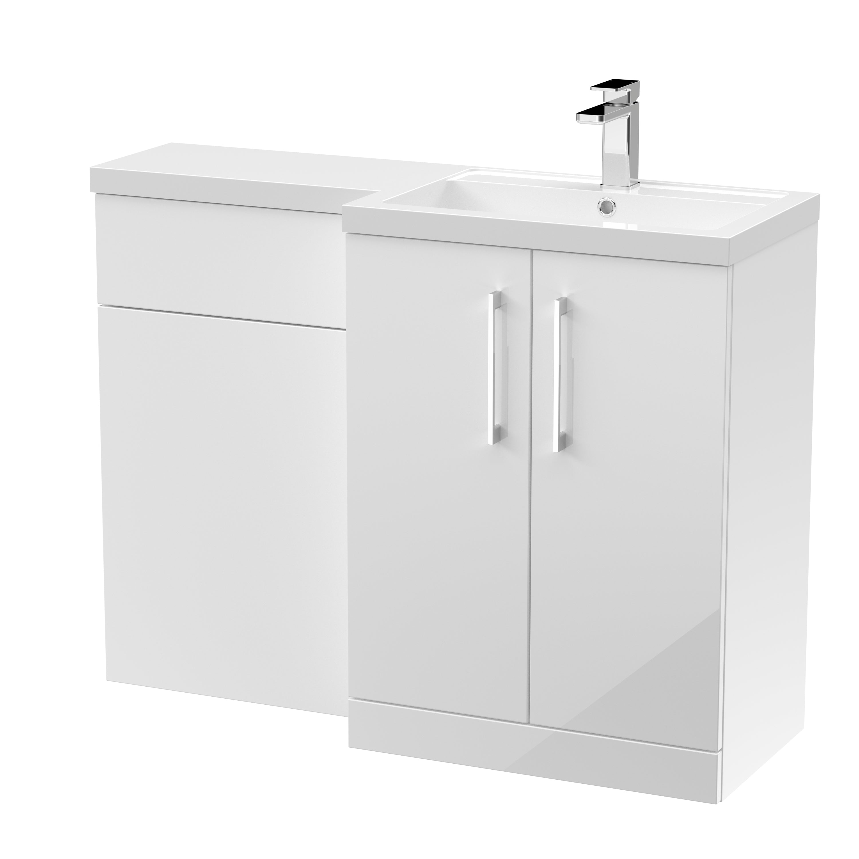 Nuie Arno 1100mm Right Hand Combination White Gloss