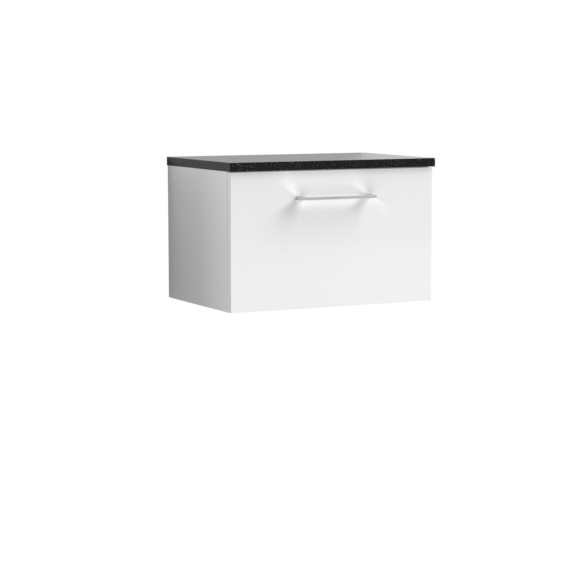 Nuie 600mm Wall Hung 1 Drawer Vanity & Laminate Top