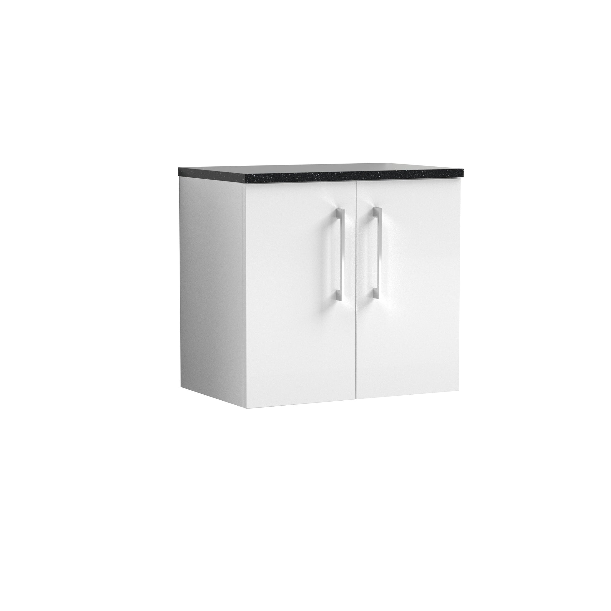 Nuie 600mm Wall Hung 2 Door Vanity & Laminate Top