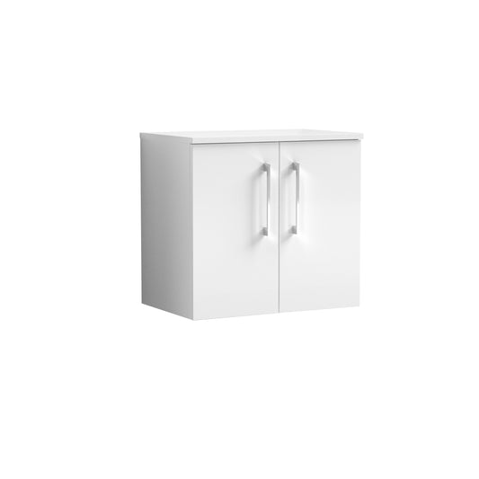 Nuie 600mm Wall Hung 2 Door Vanity & Worktop