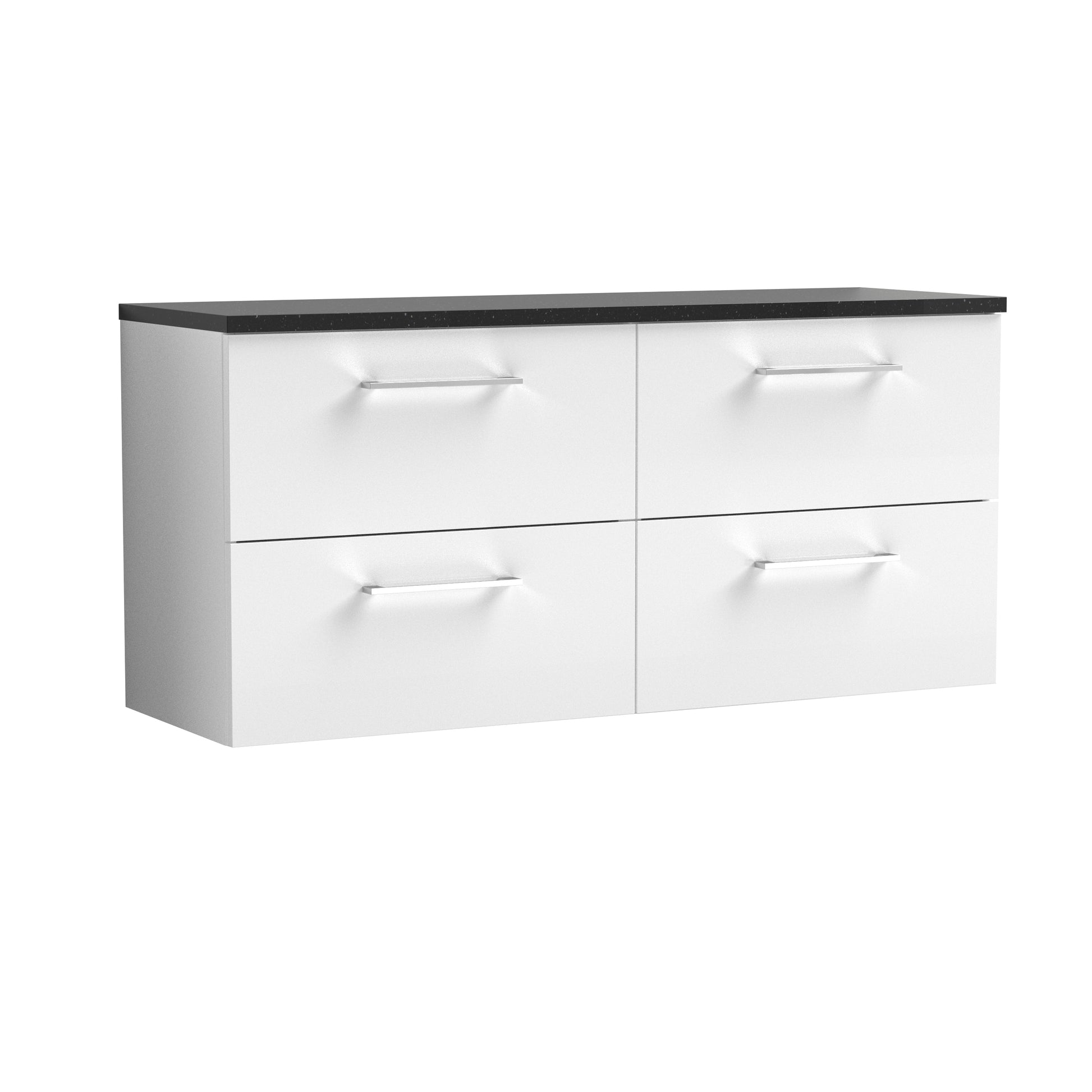 Nuie 1200mm Wall Hung 4-Drawer Vanity & Laminate Worktop