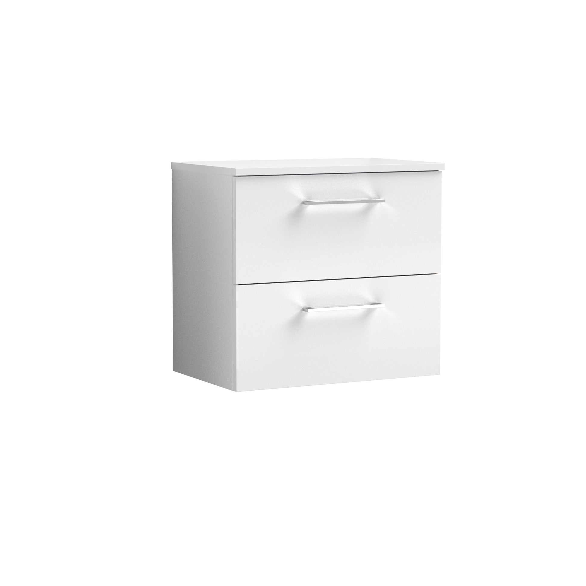 Nuie 600mm Wall Hung 2 Drawer Vanity & Worktop