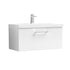 nuie 800mm wall hung 1 drawer vanity basin 1arn125a, Nuie, Wall Hung Vanity Unit, 1