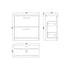 Arno Gloss White 800mm Floor Standing Drawer Basin Unit & Mid Edge Basin
