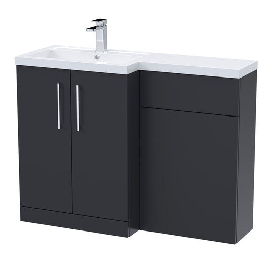 nuie 1100mm left hand combinationarn1411l, Nuie, Bathroom Cabinet, 1
