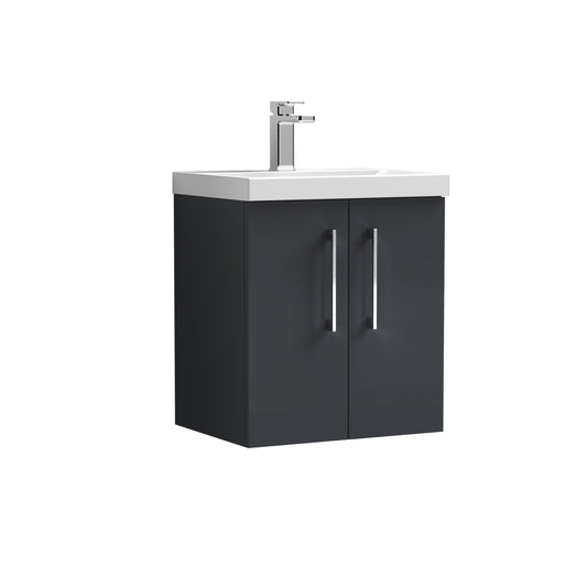 nuie 500mm wall hung 2 door vanity basin 1arn1421a, Nuie, Wall Hung Vanity Unit, 1