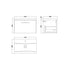 Arno Wall Hung Mid-Edge Basin Unit 600mm