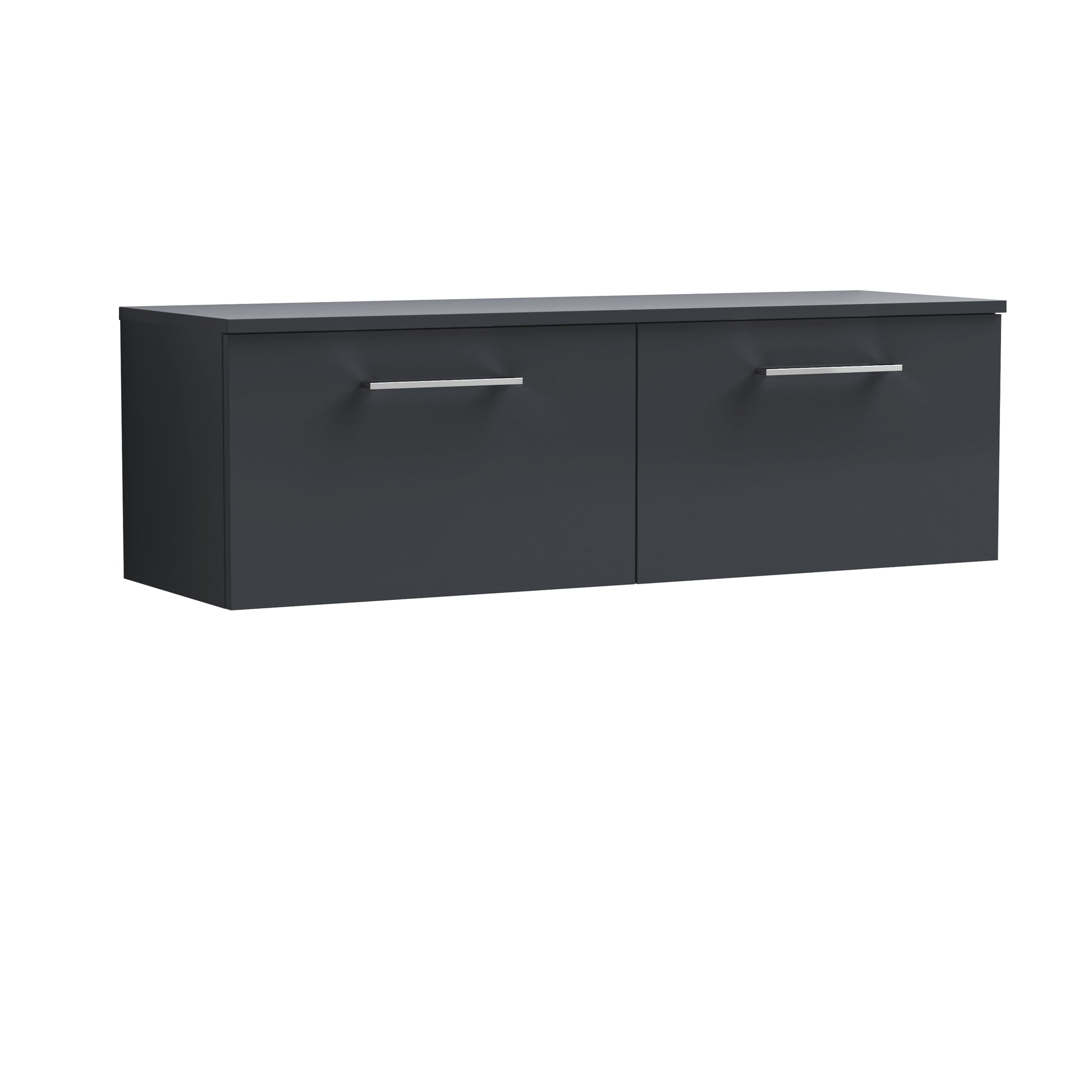 Nuie 1200mm Wall Hung 2 Drawer Vanity & Worktop