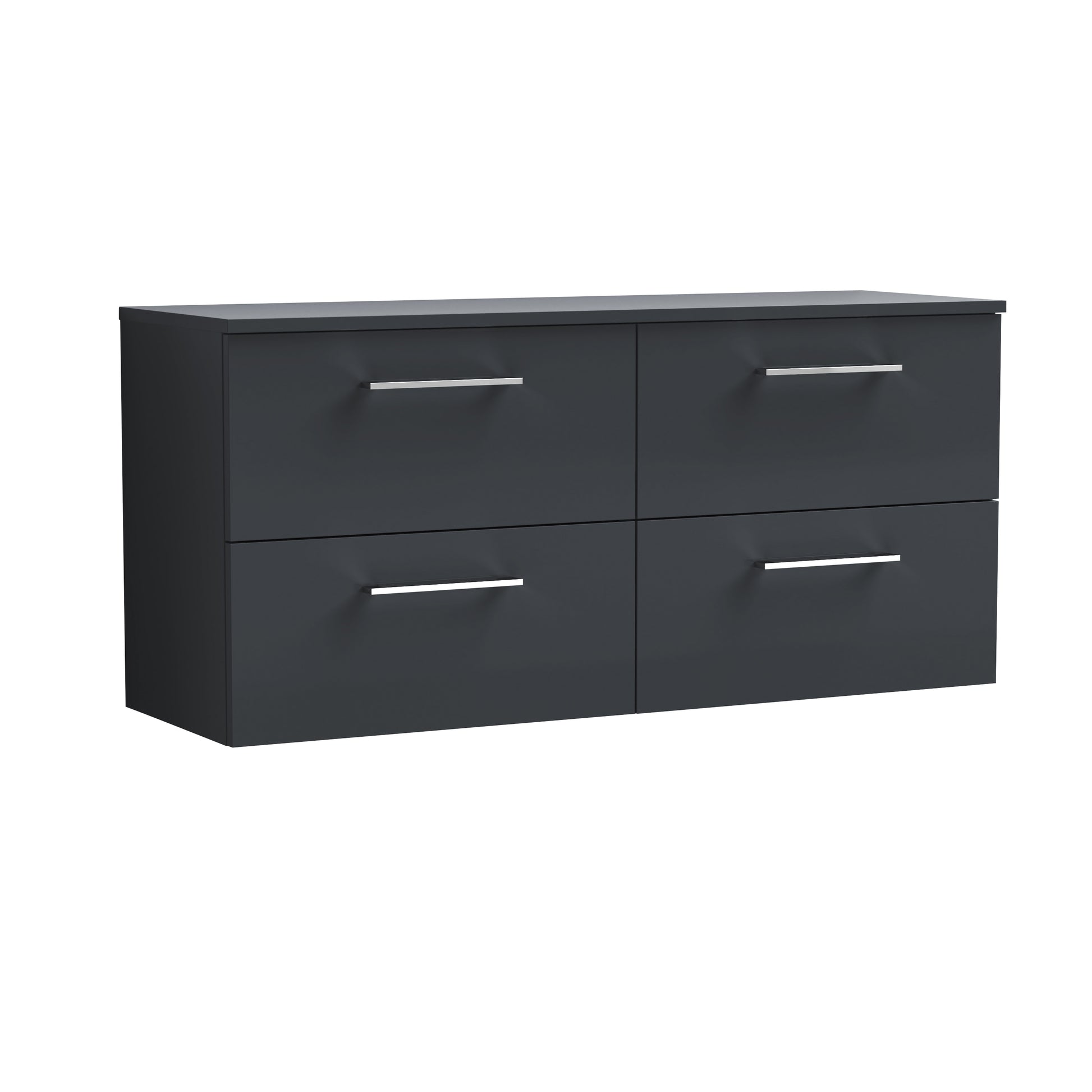 Nuie 1200mm Wall Hung 4 Drawer Vanity & Worktop