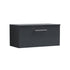 Arno 800mm Soft Black Wall Hung 1 Drawer Vanity & Worktop