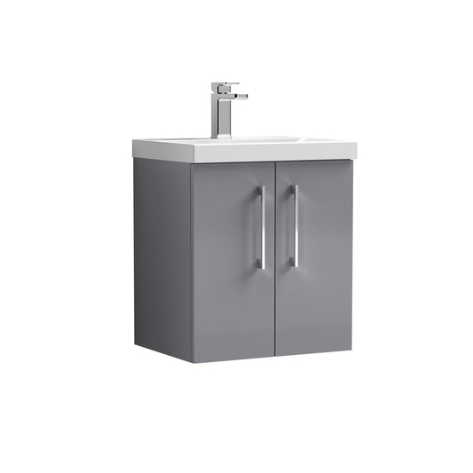 nuie 500mm wall hung 2 door vanity basin 1arn2221a, Nuie, Wall Hung Vanity Unit, 1