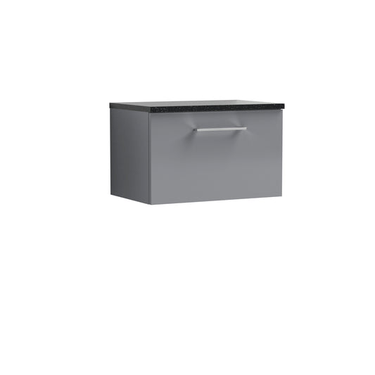 Nuie 600mm Wall Hung 1 Drawer Vanity & Laminate Top
