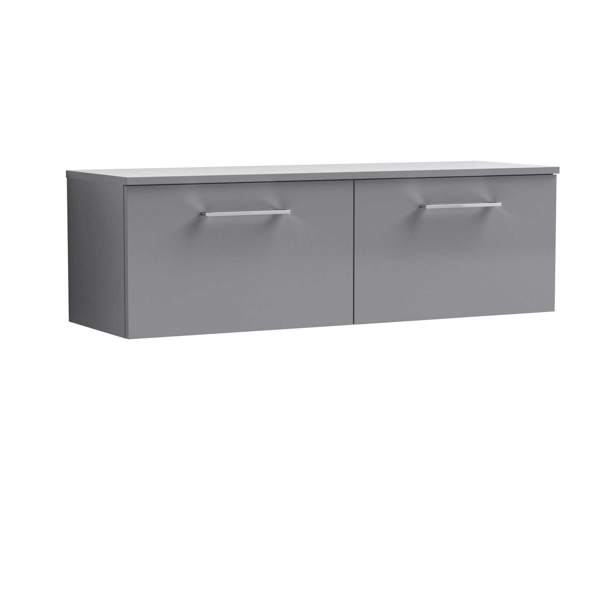 Nuie 1200mm Wall Hung 2 Drawer Vanity & Worktop