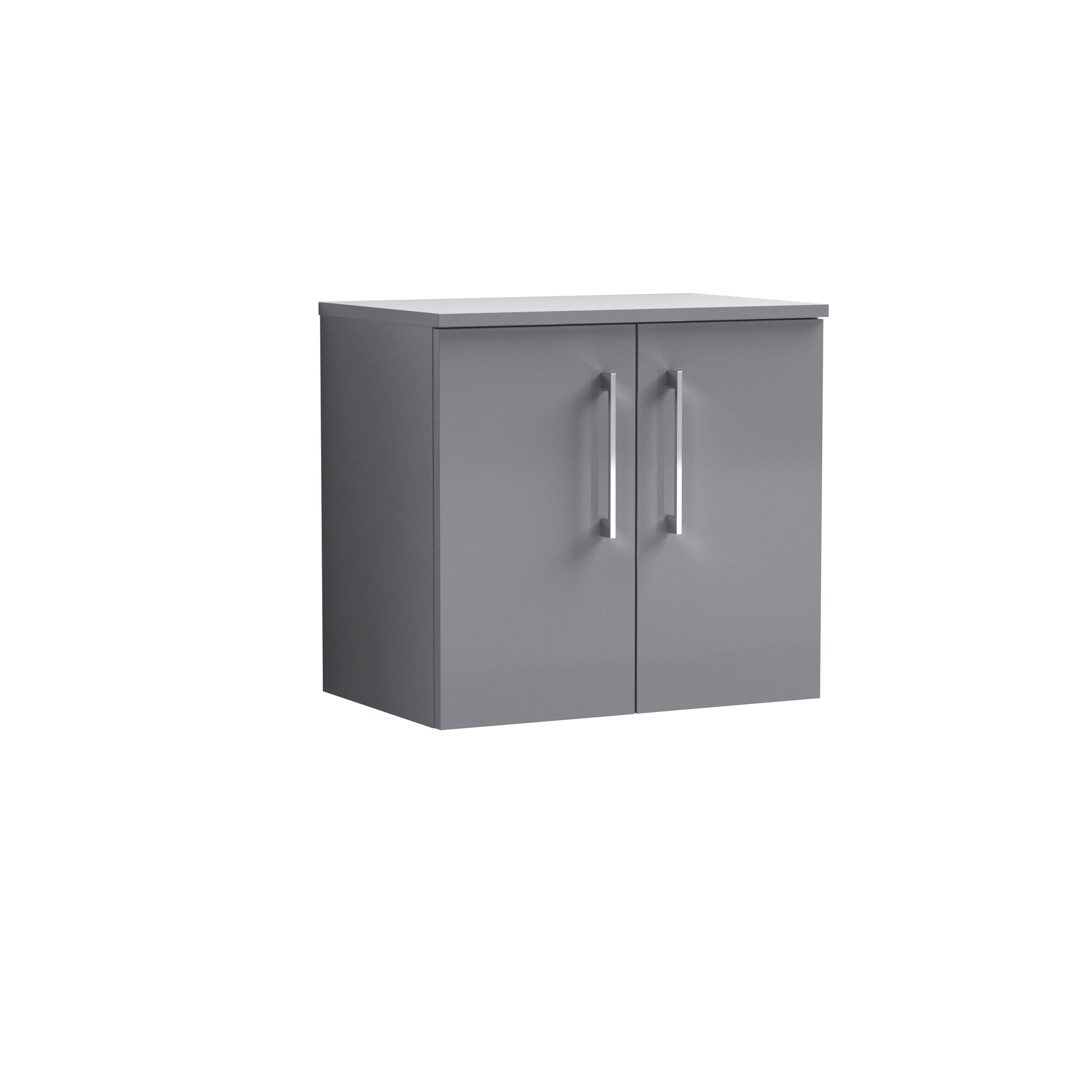 Nuie 600mm Wall Hung 2 Door Vanity & Worktop