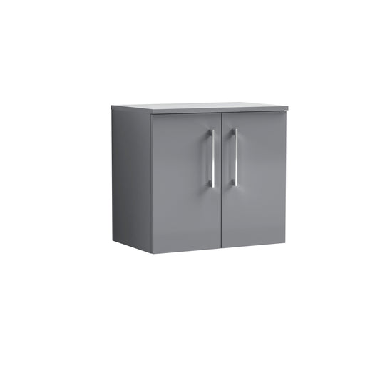 Nuie 600mm Wall Hung 2 Door Vanity & Worktop