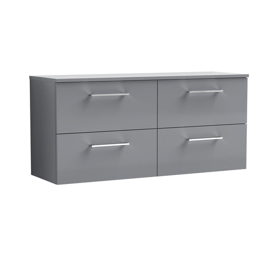 Nuie 1200mm Wall Hung 4 Drawer Vanity & Worktop