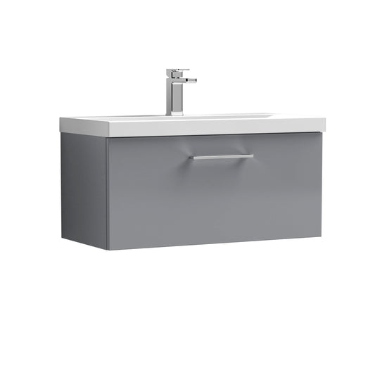 nuie 800mm wall hung 1 drawer vanity basin 1arn2225a, Nuie, Wall Hung Vanity Unit, 1