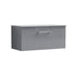 Arno 800mm Satin Grey Wall Hung 1 Drawer Vanity & Worktop