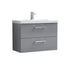 nuie 800mm wall hung 2 drawer vanity basin 1arn2226a, Nuie, Wall Hung Vanity Unit, 1