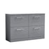 nuie 1200mm floor standing 4 drawer vanity worktoparn2233w2, Nuie, Sink Vanity Unit, Basin Unit, 1