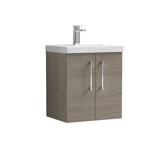 nuie 500mm wall hung 2 door vanity basin 1arn2521a, Nuie, Wall Hung Vanity Unit, 1