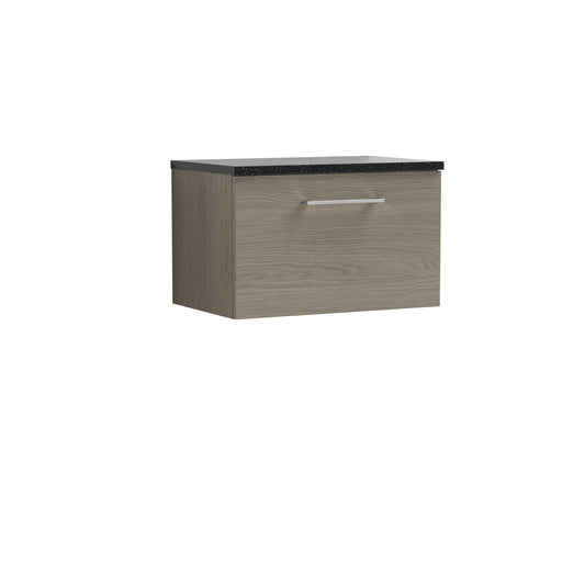 Nuie 600mm Wall Hung 1 Drawer Vanity & Laminate Top