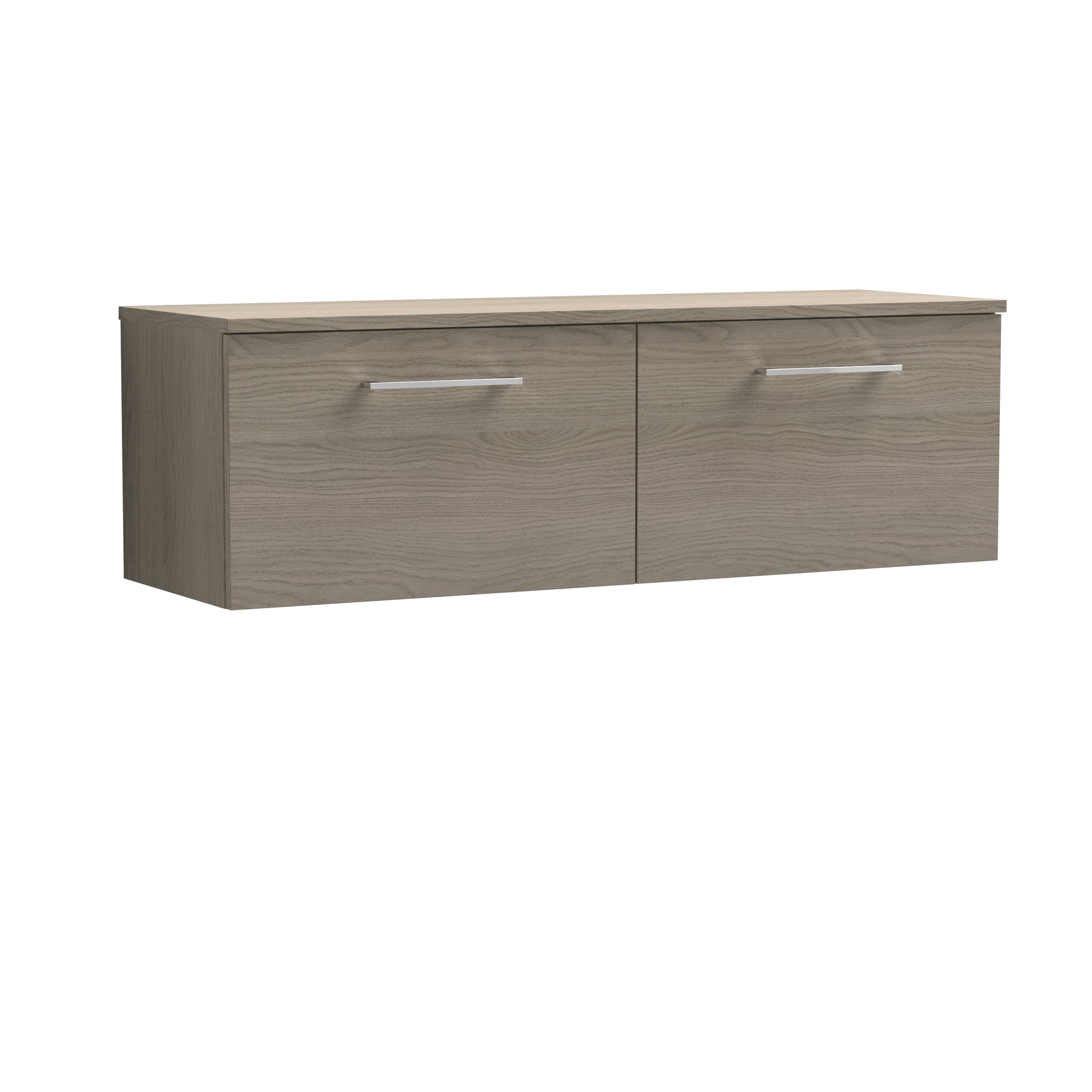 Nuie 1200mm Wall Hung 2 Drawer Vanity & Worktop