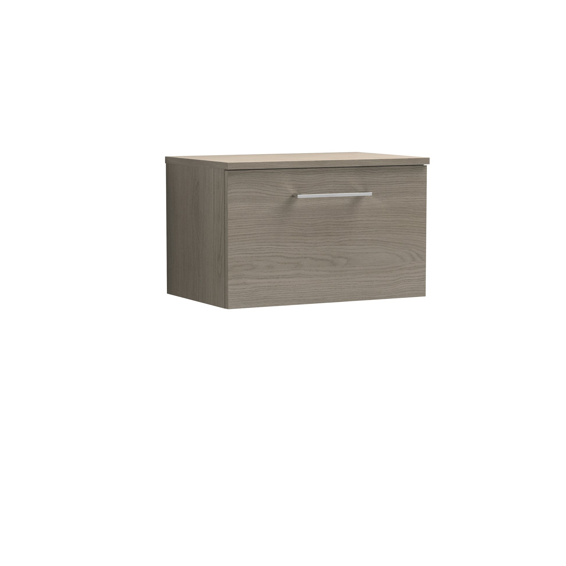 Nuie 600mm Wall Hung 1 Drawer Vanity & Worktop