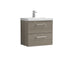 nuie 600mm wall hung 2 drawer vanity basin 1arn2524a, Nuie, Wall Hung Vanity Unit, 1