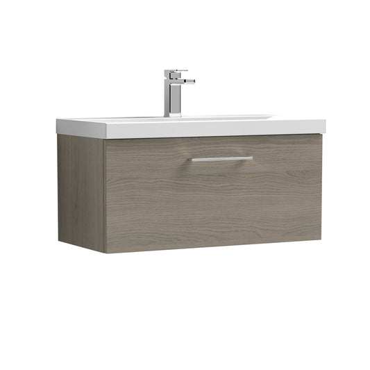 nuie 800mm wall hung 1 drawer vanity basin 1arn2525a, Nuie, Wall Hung Vanity Unit, 1
