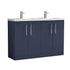 nuie 1200mm floor standing 4 door vanity double basinarn2903c, Nuie, Sink Vanity Unit, Basin Unit, 1