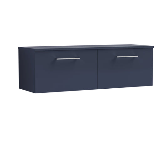 Nuie 1200mm Wall Hung 2-Drawer Vanity & Worktop