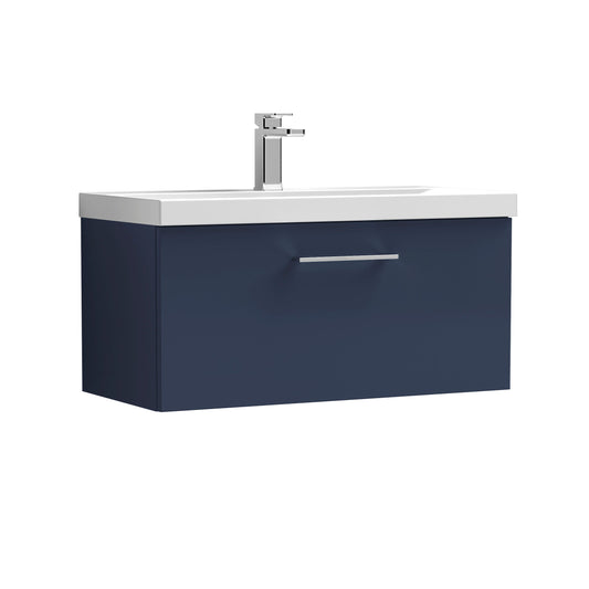 nuie 800mm wall hung 1 drawer vanity basin 1arn2925a, Nuie, Wall Hung Vanity Unit, 1