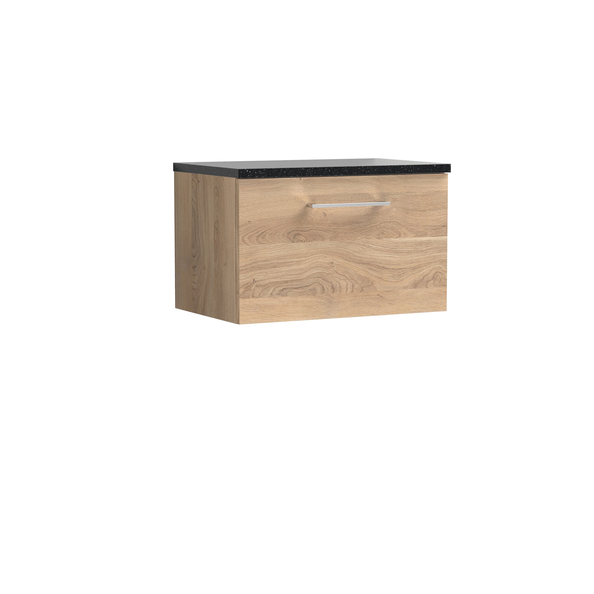 Nuie 600mm Wall Hung 1-Drawer Vanity & Laminate Worktop