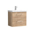 nuie 600mm wall hung 2 drawer vanity basin 1arn3024a, Nuie, Wall Hung Vanity Unit, 1