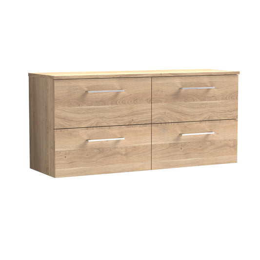 Nuie 1200mm Wall Hung 4-Drawer Vanity & Worktop