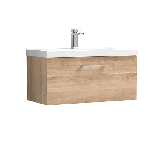 nuie 800mm wall hung 1 drawer vanity basin 1arn3025a, Nuie, Wall Hung Vanity Unit, 1