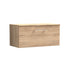 Arno Bleached Oak 800mm Wall Hung 1-Drawer Vanity & Worktop