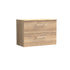 Arno Bleached Oak 800mm Wall Hung 2-Drawer Vanity & Worktop