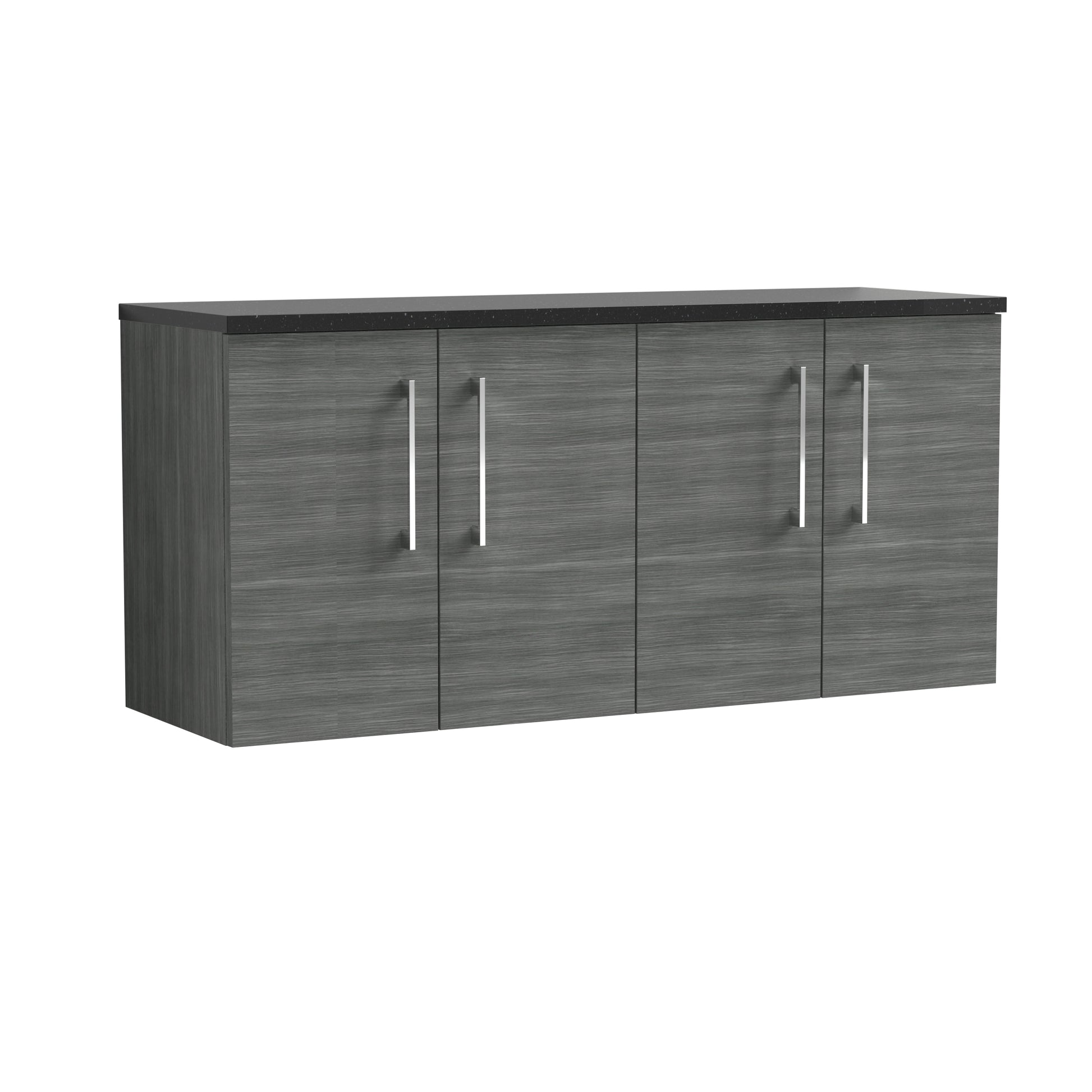 Nuie 1200mm Wall Hung 4-Door Vanity & Laminate Worktop