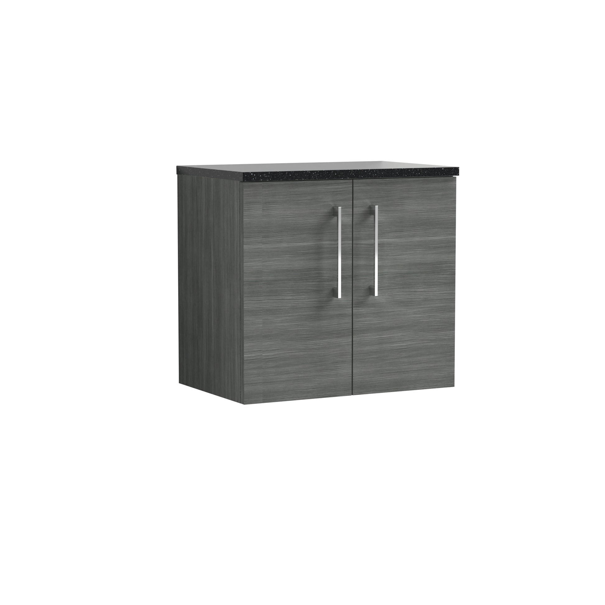 Nuie 600mm Wall Hung 2 Door Vanity & Laminate Top