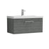 nuie 800mm wall hung 1 drawer vanity basin 1arn525a, Nuie, Wall Hung Vanity Unit, 1