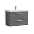 nuie 800mm wall hung 2 drawer vanity basin 1arn526a, Nuie, Wall Hung Vanity Unit, 1