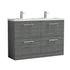 nuie 1200mm floor standing 4 drawer vanity double basinarn533c, Nuie, Sink Vanity Unit, Basin Unit, 1