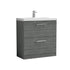 nuie 800mm floor standing 2 drawer vanity basin 1arn535a, Nuie, Sink Vanity Unit, Basin Unit, 1
