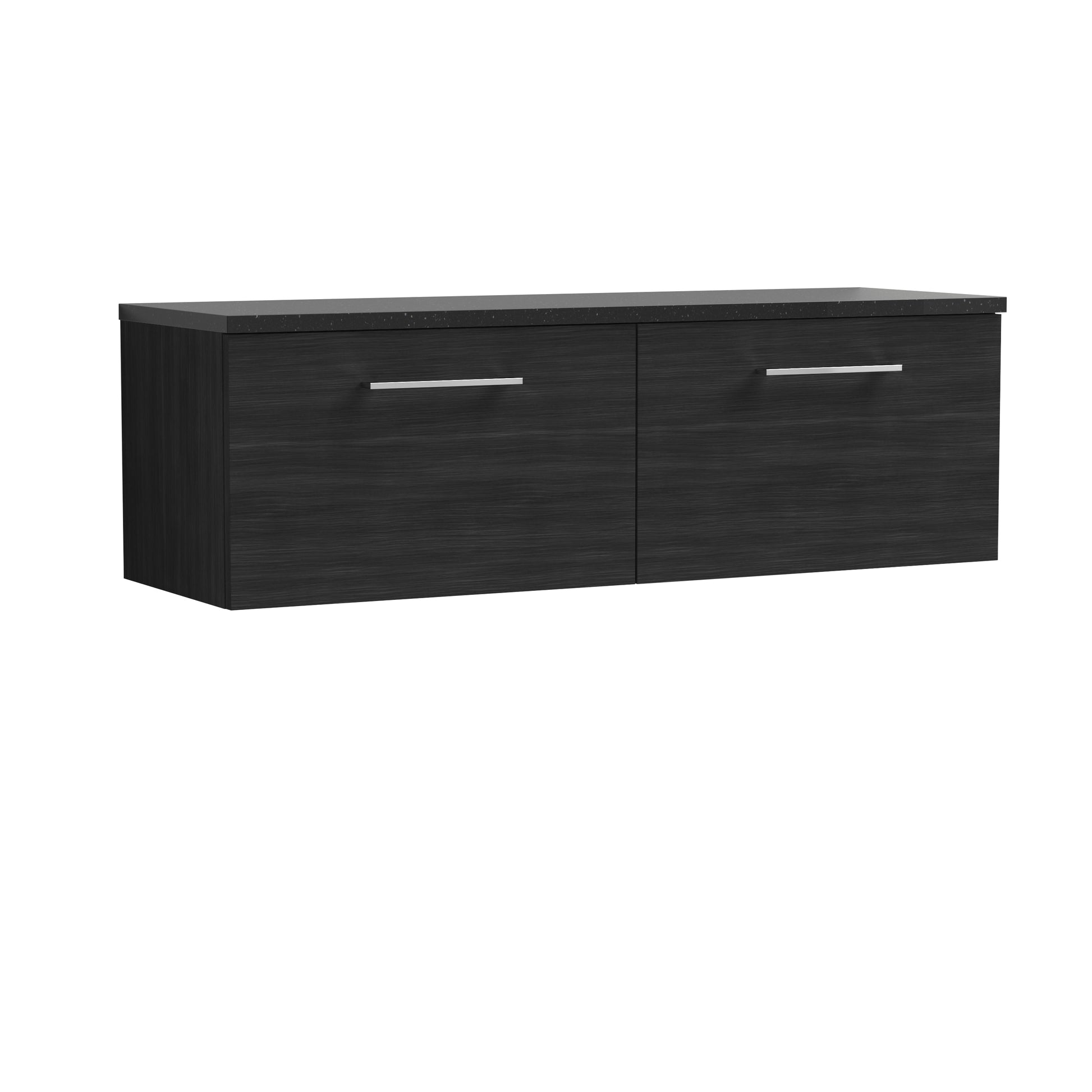 Nuie 1200mm Wall Hung 2-Drawer Vanity & Laminate Worktop