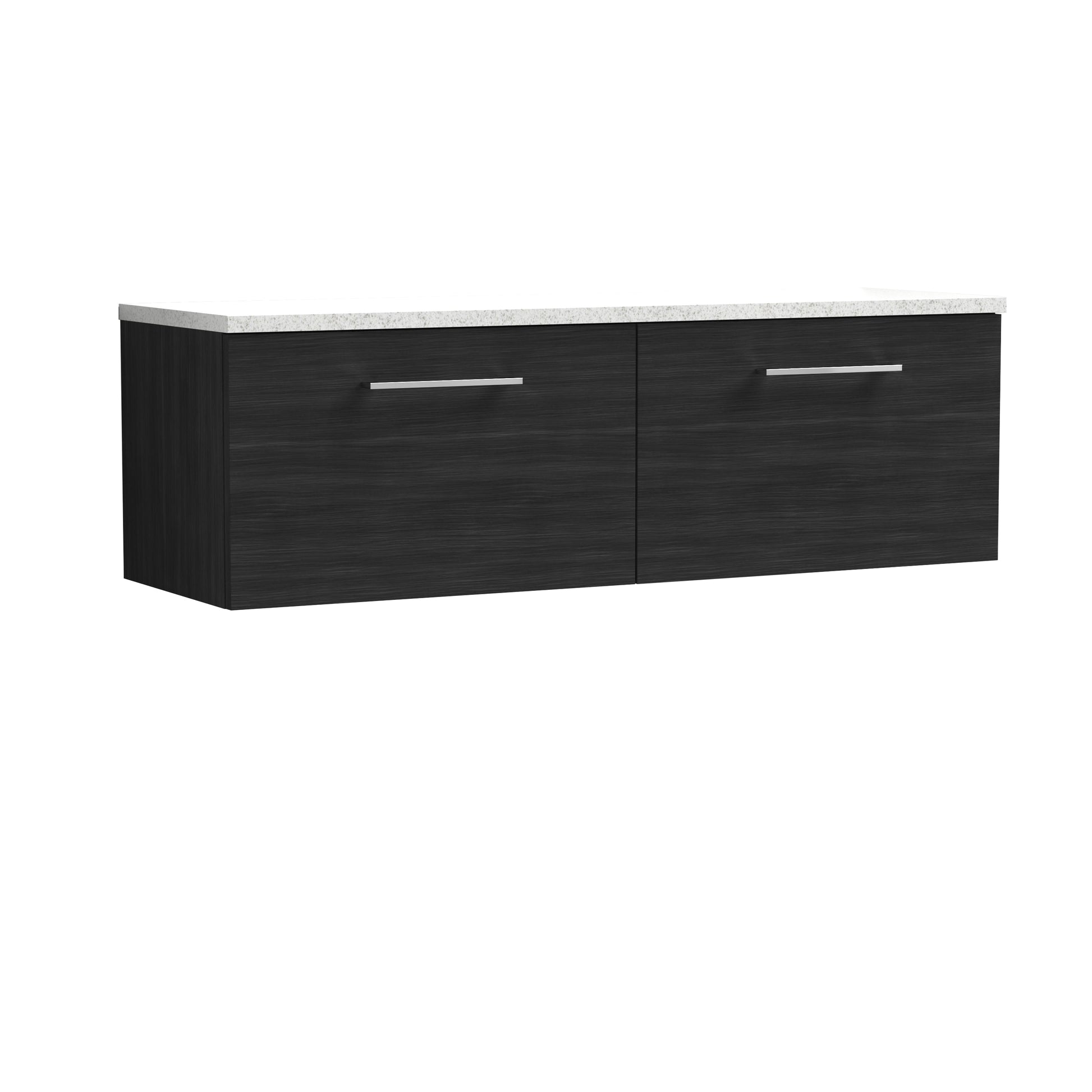 Nuie 1200mm Wall Hung 2-Drawer Vanity & Laminate Worktop