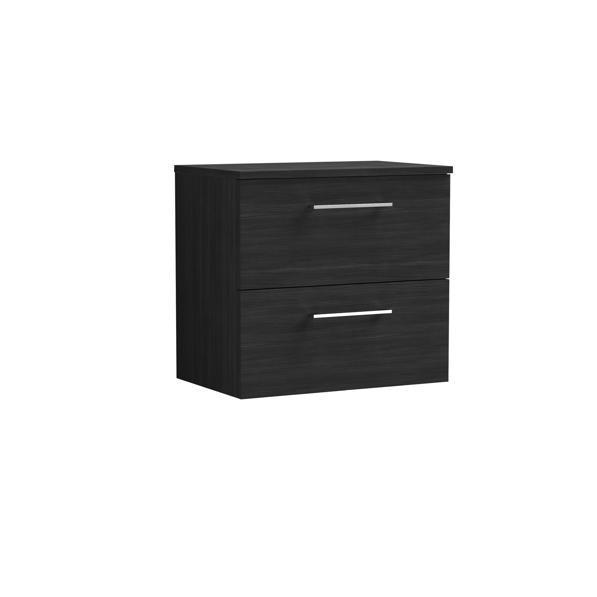 Nuie 600mm Wall Hung 2 Drawer Vanity & Worktop